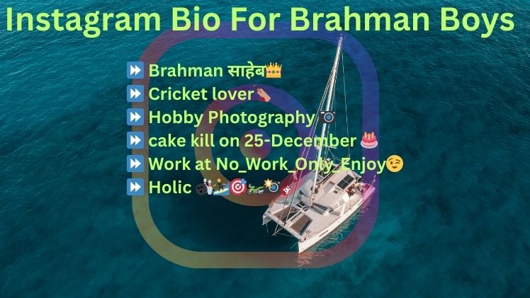 Instagram Bio For Brahman Boys