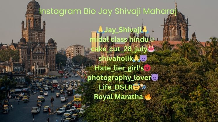 Instagram Bio Jay Shivaji Maharaj