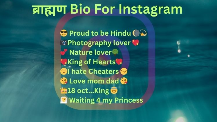 ब्राह्मण Bio For Instagram