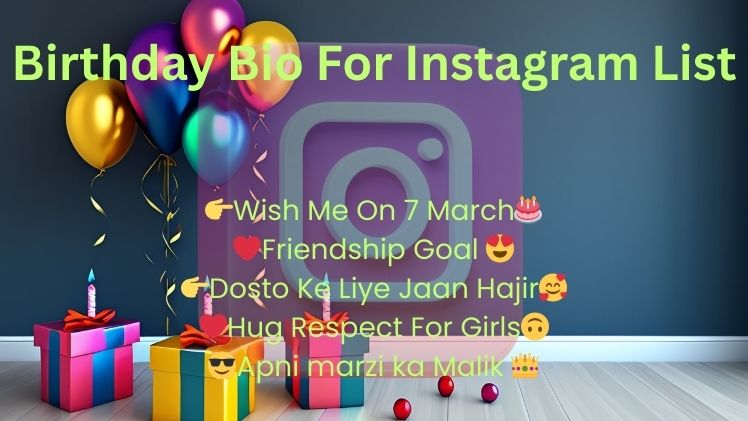 Birthday Bio For Instagram List