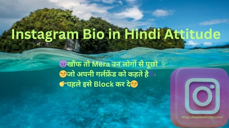 Instagram Bio in Hindi Attitude