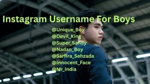 Imstagram username for boys