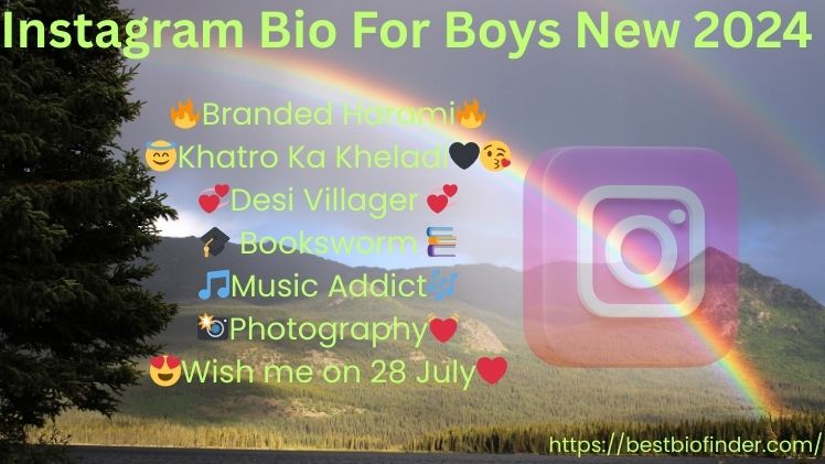 Instagram Bio For Boys New 2024