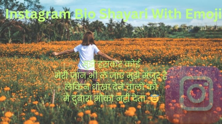 Instagram Bio Shayari With Emoji