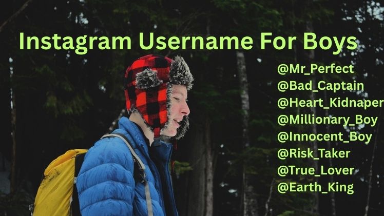 Username For Instagram For Boy